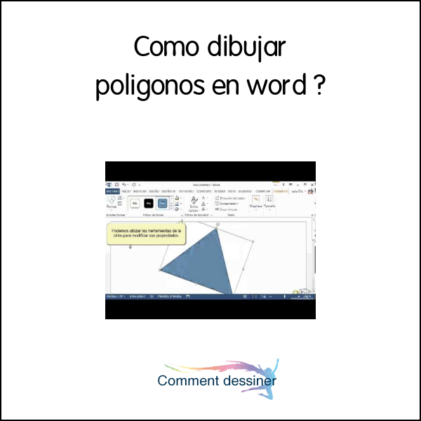 Como dibujar poligonos en word